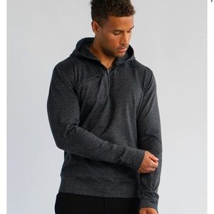 NWOT SODO MENS ELEVATE 1/4 ZIP HOODIE SIZE M COLOR CHARCOAL BLACK